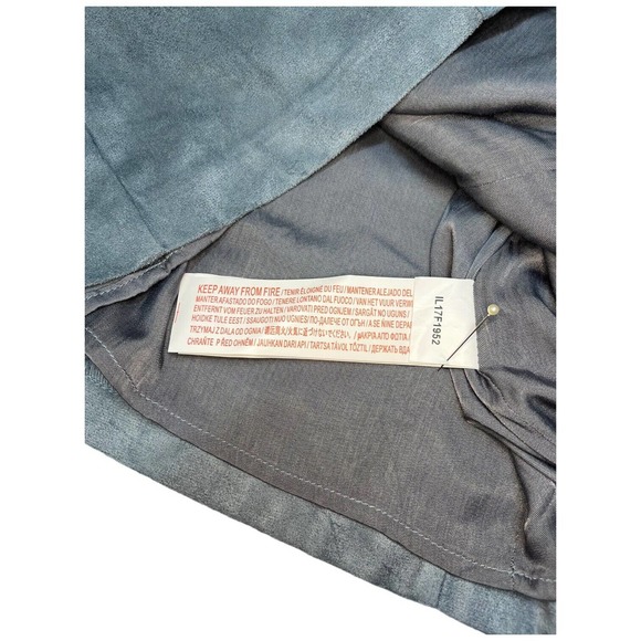 New Some Days Lovin Faux Suede Sleeveless Sweetheart Studded Dress Blue Small - Picture 14 of 16